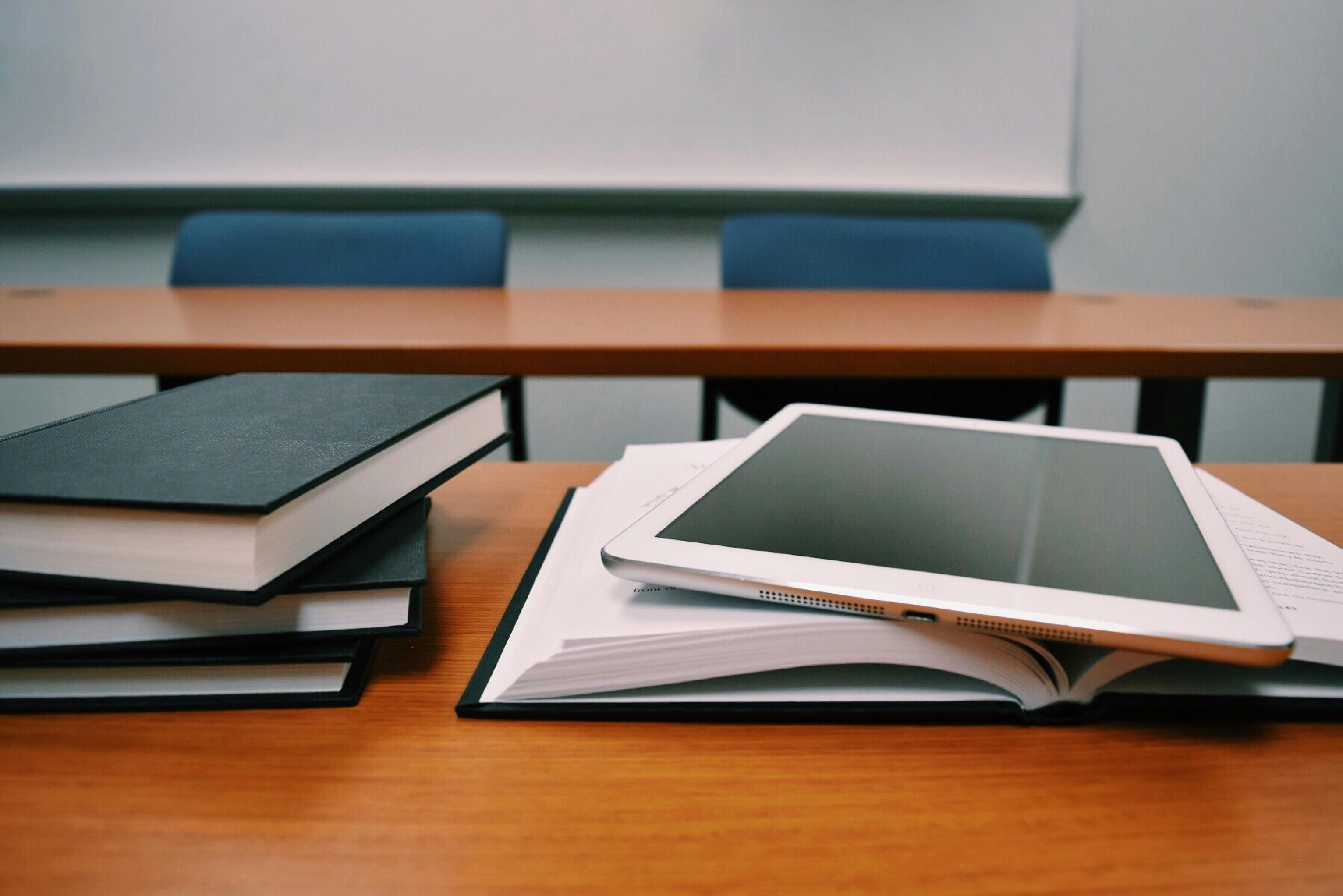 Classroom with tablet