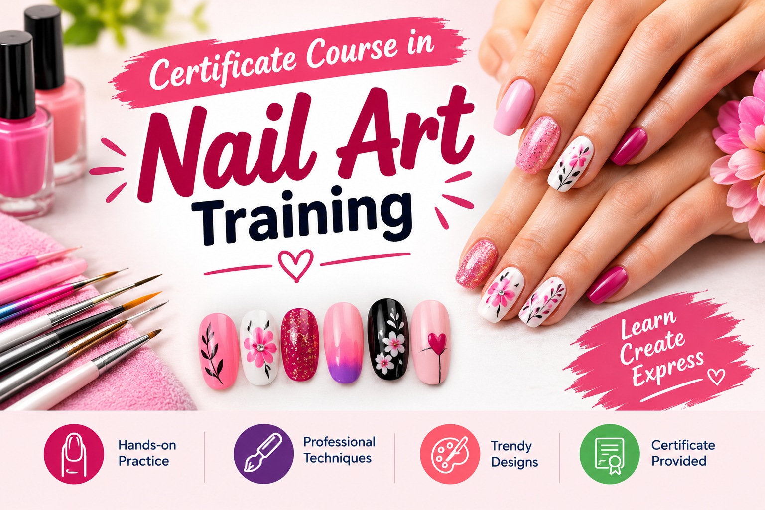 Certificate Course in Nail Art Training