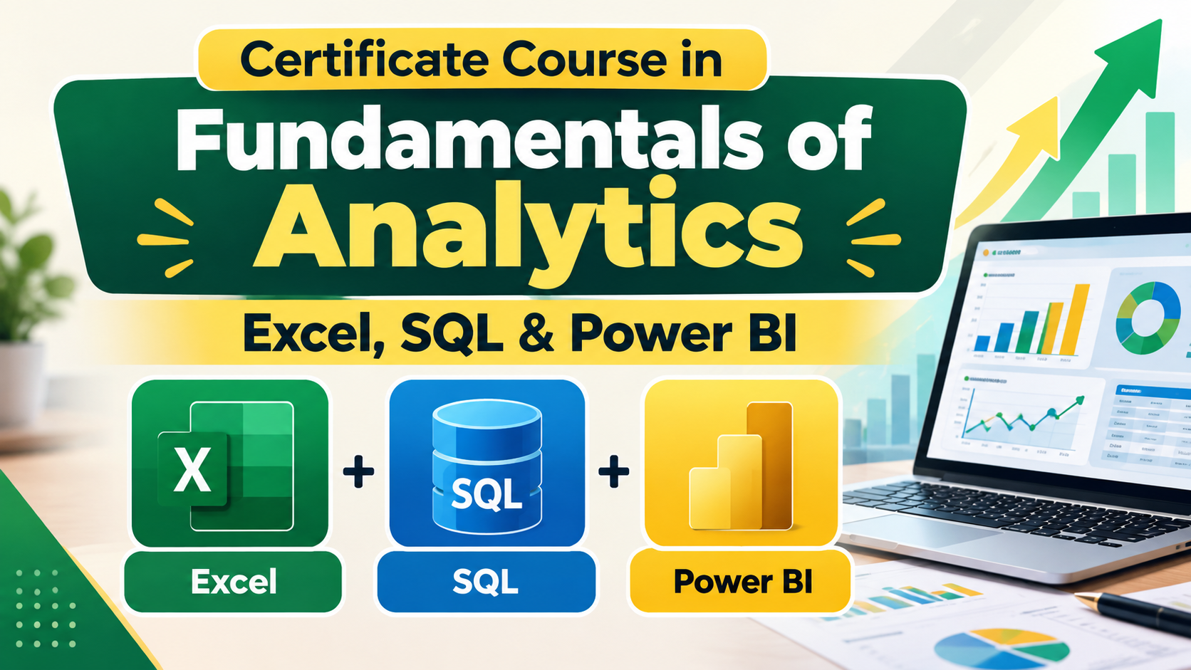 Certificate Course in Fundamentals of Analytics : Excel, SQL & Power BI