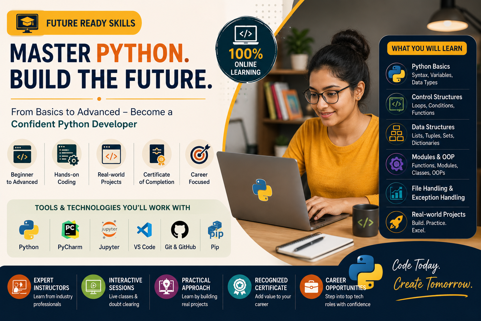 Certificate Course in Python Programming (Basics to Advanced)
